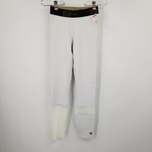 New Aurum Women's White and‎ Mesh Legging Pants Size XS Petite
